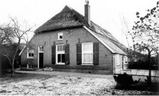 De voorgevel van de Halterkamp in Klarenbeek. 